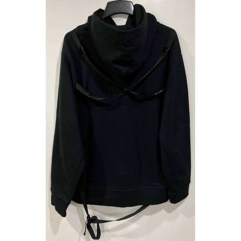 Helmut Lang Black Strap Hoodie Size Men's XXL/Women's XXXL - Picture 7 of 10
